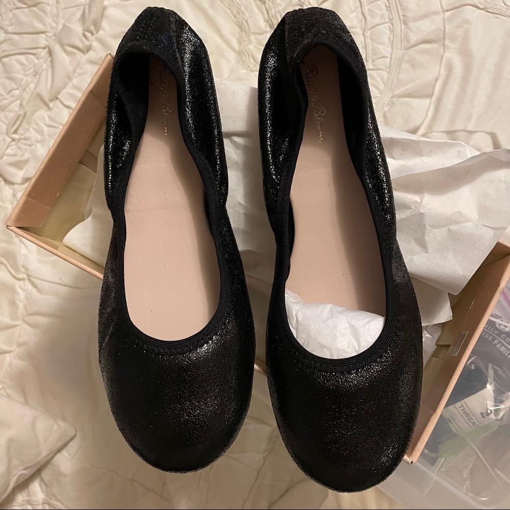 NEW ❣️ Ruby and bloom black shimmer flats